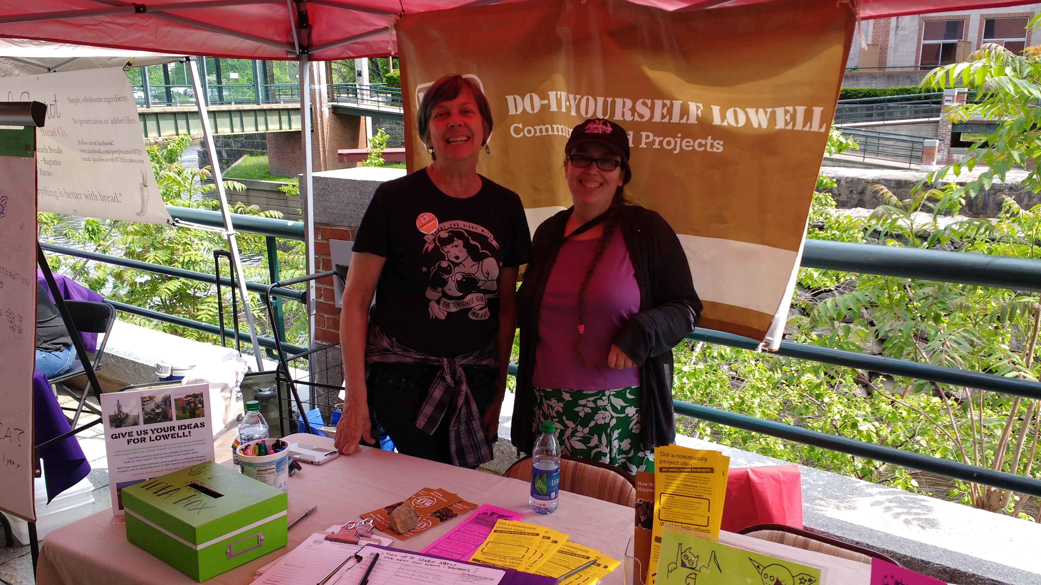 Program Director Emily Ferrara with Co-Founder Aurora Erickson at the 2019 Lowell Pride Festival