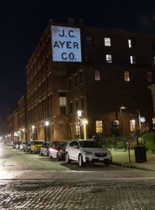 Image of Ghost Sign Illuminated