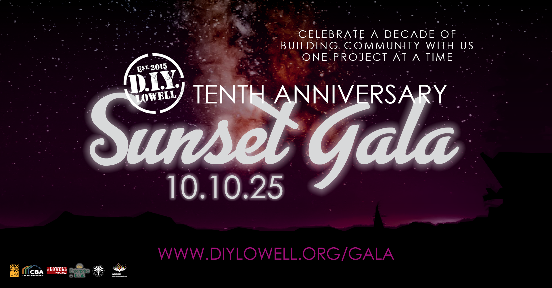 Sunset Gala Banner
