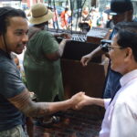 Two people shaking hands